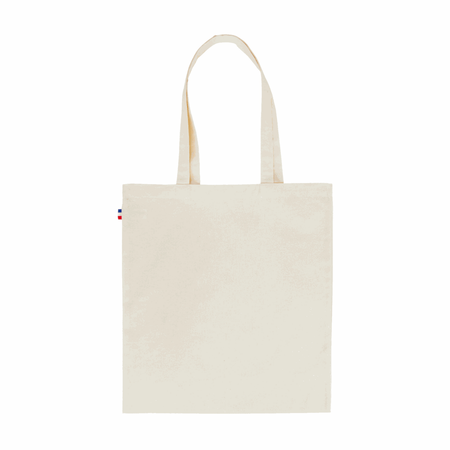 Tote Bag 100 Recyclé beige, certifié GRS, durable et fabriqué en France, sac écologique spacieux avec anses longues