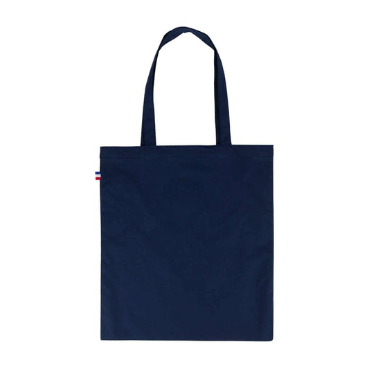 tote bag en coton bleu marine fabriqué en France au design élégant et pratique