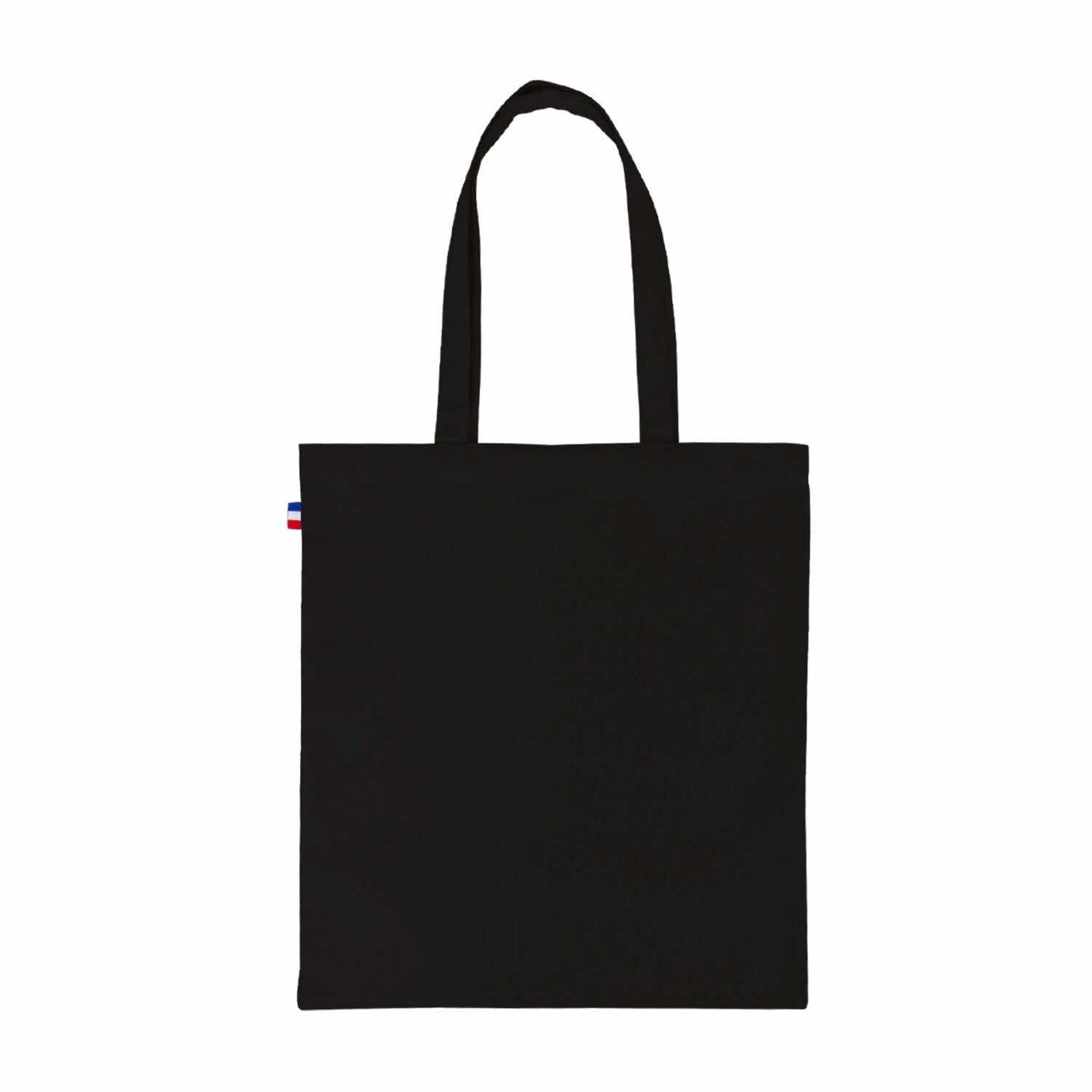 Tote bag en coton épais, couleur naturelle, format 38x42 cm, anses longues – fabriqué en France, disponible en plusieurs couleurs