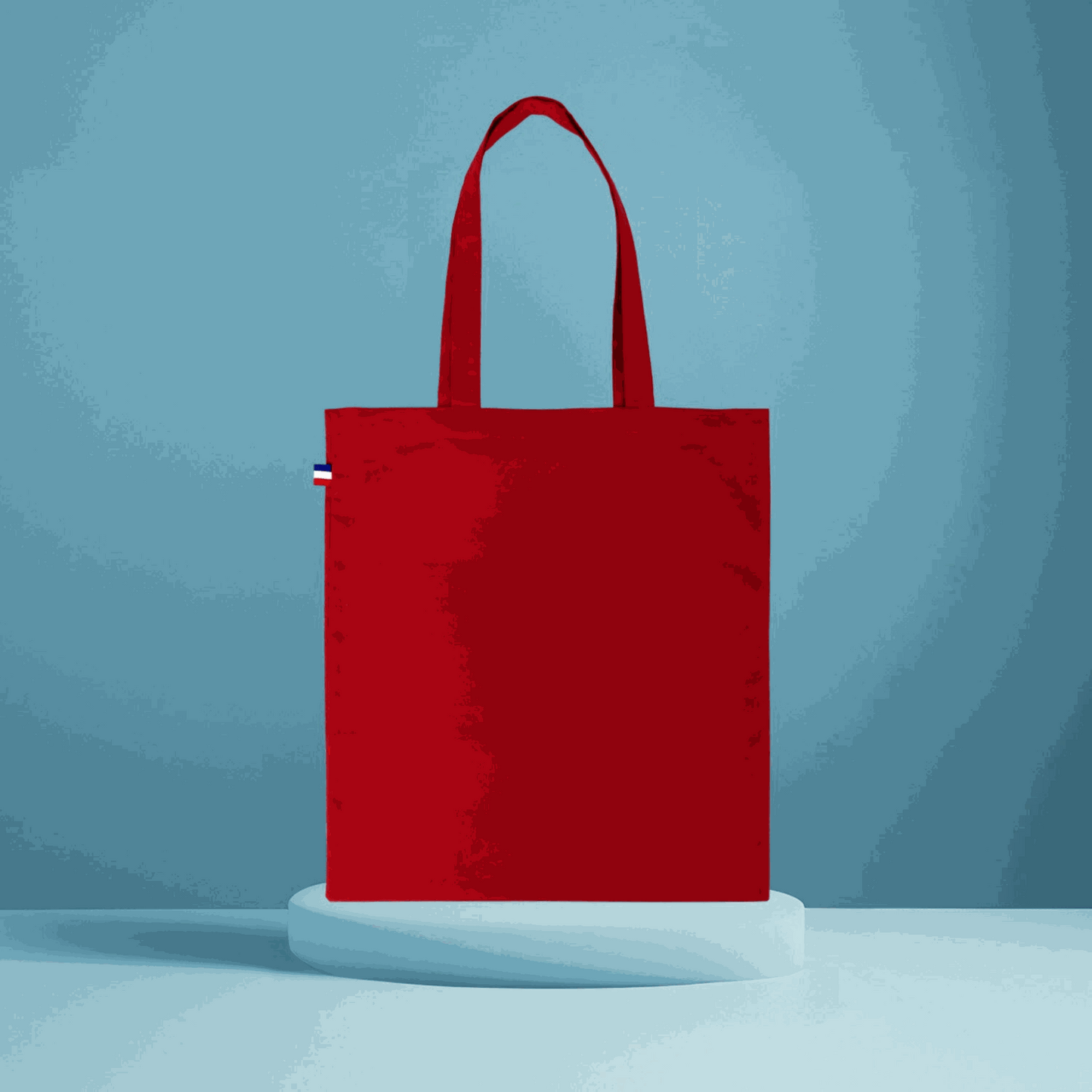 Tote bag en coton épais, couleur naturelle, format 38x42 cm, anses longues – fabriqué en France, disponible en plusieurs couleurs

