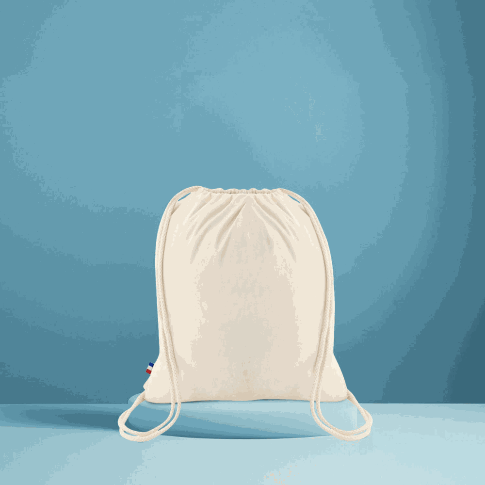 Sac à Cordelettes en Coton Naturel