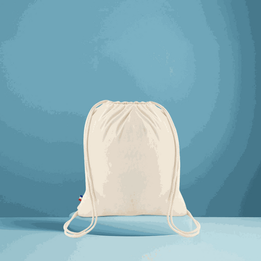 Sac à Cordelettes en Coton Naturel