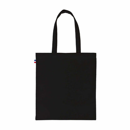 Tote bag en coton fabriqué en France, format 38x42 cm, anses longues, disponible en plusieurs couleurs, design sobre et élégant

