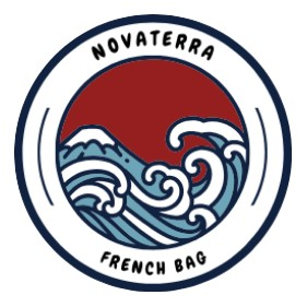 Logo circulaire de la marque française et écoresponsable Novaterra